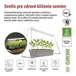 Emos Z7903, LED GROW pestovateľská lampa na sadenice 15 W, časovač, biela