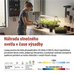 Emos Z7903, LED GROW pestovateľská lampa na sadenice 15 W, časovač, biela