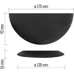 Emos ZCW11BR GoSmart, LED ambientná lampa, čierna, teplá biela–studená biela/ RGB, WiFi