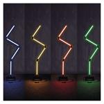 Emos ZCW34BR GoSmart, LED stojaca lampa, čierna, 175 cm, teplá biela / RGB, WiFi