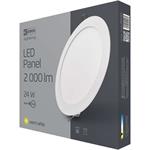 Emos ZD1151, LED stropné vstavané svietidlo kruh 24W IP20 teplá biela
