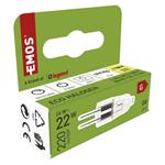 Emos ZE0505A, halogénová žiarovka JC, 14W, G4, teplá biela