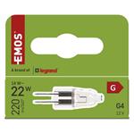 Emos ZE0505A, halogénová žiarovka JC, 14W, G4, teplá biela