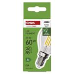 Emos ZF1A43, LED žiarovka Filament Mini Globe A-CLASS, E14, 3,8 W (60 W), 806 lm, neutrálna biela
