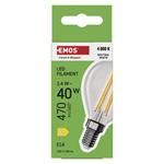 Emos ZF1D23, LED žiarovka Filament Mini Globe, E14, 3,4 W (40 W), 470 lm, neutrálna biela
