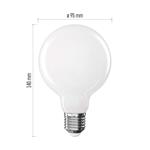 Emos ZF2D52, LED žiarovka Filament G95, E27, 7,8 W (75 W), 1055 lm, teplá biela