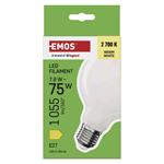Emos ZF2D52, LED žiarovka Filament G95, E27, 7,8 W (75 W), 1055 lm, teplá biela
