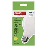 Emos ZF2D53, LED žiarovka Filament G95, E27, 7,8 W (75 W), 1055 lm, neutrálna biela