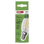 Emos ZF3A43, LED žiarovka Filament sviečka A-CLASS, E14, 3,8 W (60 W), 806 lm, neutrálna biela