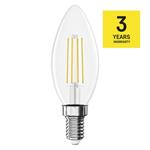 Emos ZF3D22, LED žiarovka Filament sviečka, E14, 3,4 W (40 W), 470 lm, teplá biela