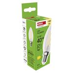 Emos ZF3D22, LED žiarovka Filament sviečka, E14, 3,4 W (40 W), 470 lm, teplá biela