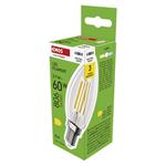 Emos ZF3D43, LED žiarovka Filament sviečka, E14, 5,9 W (60 W), 806 lm, neutrálna biela