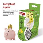 Emos ZF5D22, LED žiarovka Filament A60, E27, 3,4 W (40 W), 470 lm, teplá biela