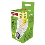 Emos ZF5D22, LED žiarovka Filament A60, E27, 3,4 W (40 W), 470 lm, teplá biela