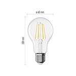Emos ZF5D43, LED žiarovka Filament A60, E27, 5,9 W (60 W), 806 lm, neutrálna biela