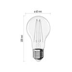 Emos ZF5D53, LED žiarovka Filament A60, E27, 7,8 W (75 W), 1060 lm, neutrálna biela