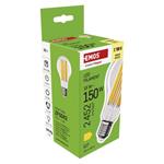 Emos ZF5D82, LED žiarovka Filament A70, E27, 18 W (150 W), 2452 lm, teplá biela