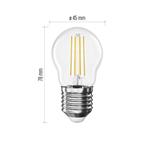 Emos ZF6D02, LED žiarovka Filament Mini Globe, E27, 1,8 W (25 W), 250 lm, teplá biela