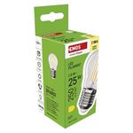 Emos ZF6D02, LED žiarovka Filament Mini Globe, E27, 1,8 W (25 W), 250 lm, teplá biela