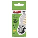 Emos ZF6D23, LED žiarovka Filament Mini Globe, E27, 3,4 W (40 W), 470 lm, neutrálna biela