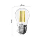 Emos ZF6D43, LED žiarovka Filament Mini Globe, E27, 5,9 W (60 W), 806 lm, neutrálna biela