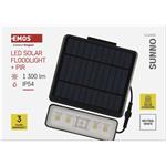 Emos ZG112S SUNNO, solárny LED reflektor so senzorom pohybu, neutrálna biela
