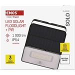 Emos ZG121S SOLO, solárny LED reflektor so senzorom pohybu, neutrálna biela