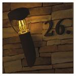 Emos ZGA020P, záhradné nástenné svietidlo ARTEO, 12 x 12 x 33 cm, 1 x E27, 15 W