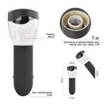 Emos ZGA020P, záhradné nástenné svietidlo ARTEO, 12 x 12 x 33 cm, 1 x E27, 15 W