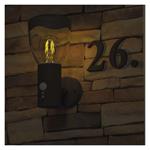 Emos ZGA040P, záhradné nástenné svietidlo ARTEO, senzor súmraku, 16,4 x 12 x 29,5 cm, 1 x E27, 15 W