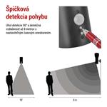 Emos ZGA040P, záhradné nástenné svietidlo ARTEO, senzor súmraku, 16,4 x 12 x 29,5 cm, 1 x E27, 15 W