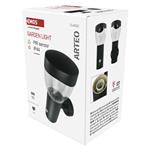 Emos ZGA040P, záhradné nástenné svietidlo ARTEO, senzor súmraku, 16,4 x 12 x 29,5 cm, 1 x E27, 15 W