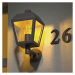 Emos ZGB010P, záhradné nástenné svietidlo ADENIA, 19,8 x 15 x 27,8 cm, 1 x E27, 15 W