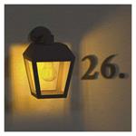 Emos ZGB020P, záhradné nástenné svietidlo ADENIA, 18 x 15 x 24,5 cm, 1 x E27, 15 W