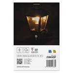 Emos ZGB040P, záhradné nástenné svietidlo ADENIA, senzor súmraku, 19,8 x 15 x 29,8 cm, 1 x E27, 15 W