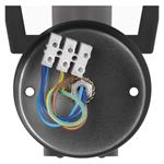 Emos ZGB040P, záhradné nástenné svietidlo ADENIA, senzor súmraku, 19,8 x 15 x 29,8 cm, 1 x E27, 15 W