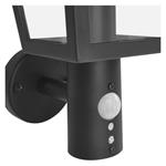 Emos ZGB040P, záhradné nástenné svietidlo ADENIA, senzor súmraku, 19,8 x 15 x 29,8 cm, 1 x E27, 15 W