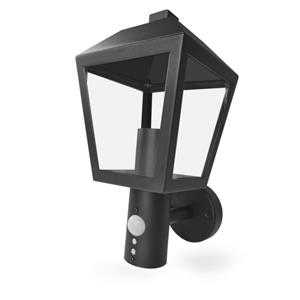 Emos ZGB040P, záhradné nástenné svietidlo ADENIA, senzor súmraku, 19,8 x 15 x 29,8 cm, 1 x E27, 15 W