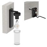 Emos ZGC010P, záhradné nástenné svietidlo ZALA, 14,5 x 8,9 x 26,2 cm, 1 x E27, 15 W