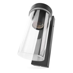 Emos ZGC010P, záhradné nástenné svietidlo ZALA, 14,5 x 8,9 x 26,2 cm, 1 x E27, 15 W