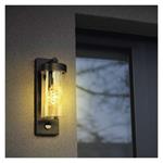 Emos ZGC040P, záhradné nástenné svietidlo ZALA, senzor súmraku, 14,5 x 8,9 x 26,2 cm, 1 x E27, 15 W