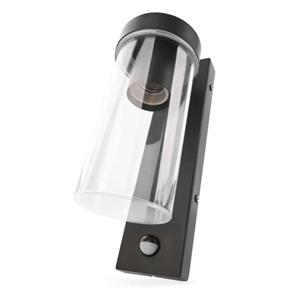 Emos ZGC040P, záhradné nástenné svietidlo ZALA, senzor súmraku, 14,5 x 8,9 x 26,2 cm, 1 x E27, 15 W