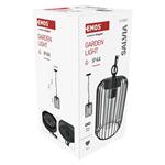 Emos ZGD070P SALVIA, zahradné závesné svietidlo, 16 x 16 x 32 cm, 1 x E27, 15 W