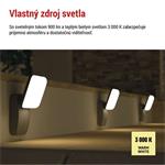 Emos ZGE014L, LED záhradné nástenné svietidlo NIKA, 12 x 12 x 20 cm, 12,5 W, teplá biela