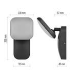 Emos ZGE014L, LED záhradné nástenné svietidlo NIKA, 12 x 12 x 20 cm, 12,5 W, teplá biela