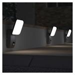 Emos ZGE044L, LED záhradné nástenné svietidlo NIKA, senzor súmraku, 12 x 12 x 20 cm, 12,8 W, teplá biela
