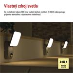 Emos ZGE044L, LED záhradné nástenné svietidlo NIKA, senzor súmraku, 12 x 12 x 20 cm, 12,8 W, teplá biela