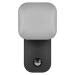 Emos ZGE044L, LED záhradné nástenné svietidlo NIKA, senzor súmraku, 12 x 12 x 20 cm, 12,8 W, teplá biela