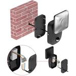 Emos ZGE044L, LED záhradné nástenné svietidlo NIKA, senzor súmraku, 12 x 12 x 20 cm, 12,8 W, teplá biela