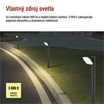 Emos ZGE0A4L, LED záhradné stĺpikové svietidlo NIKA, 16,5 x 12 x 50 cm, 12,5 W, teplá biela
